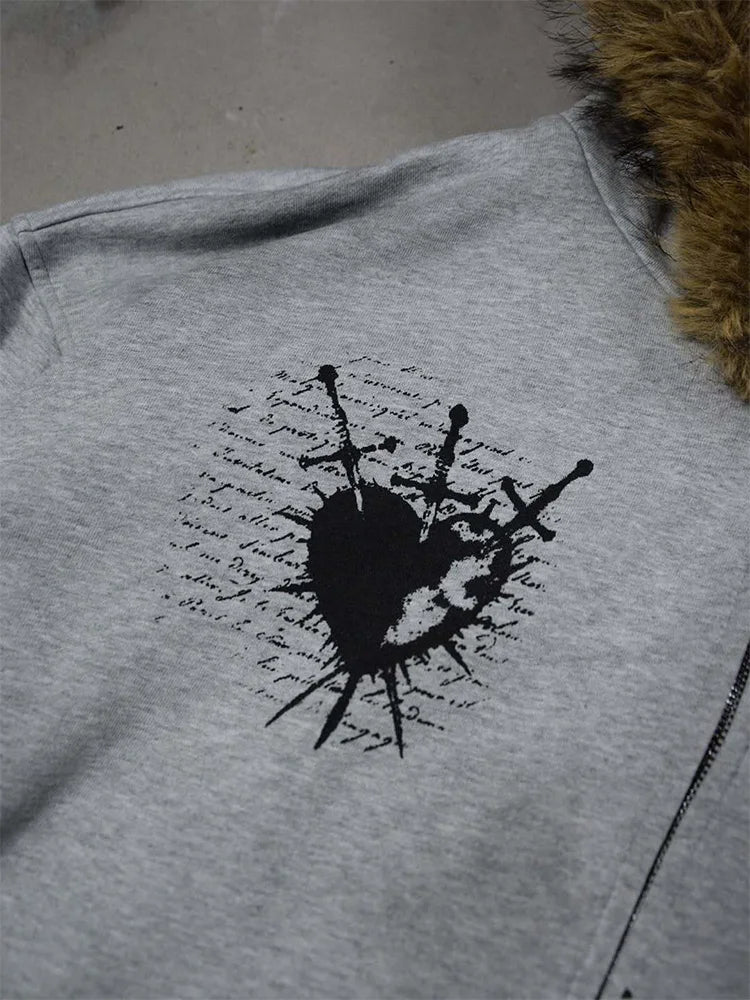 Bluza z Futrowym kapturem