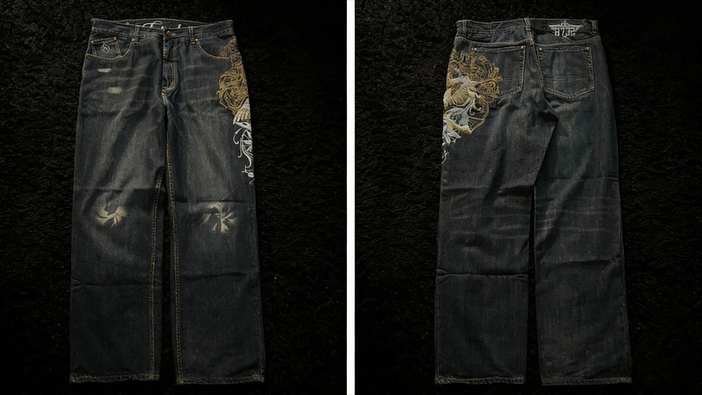 Spodnie Y2K Black Washed