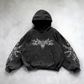 Y2k Reißverschluss-Hoodie
