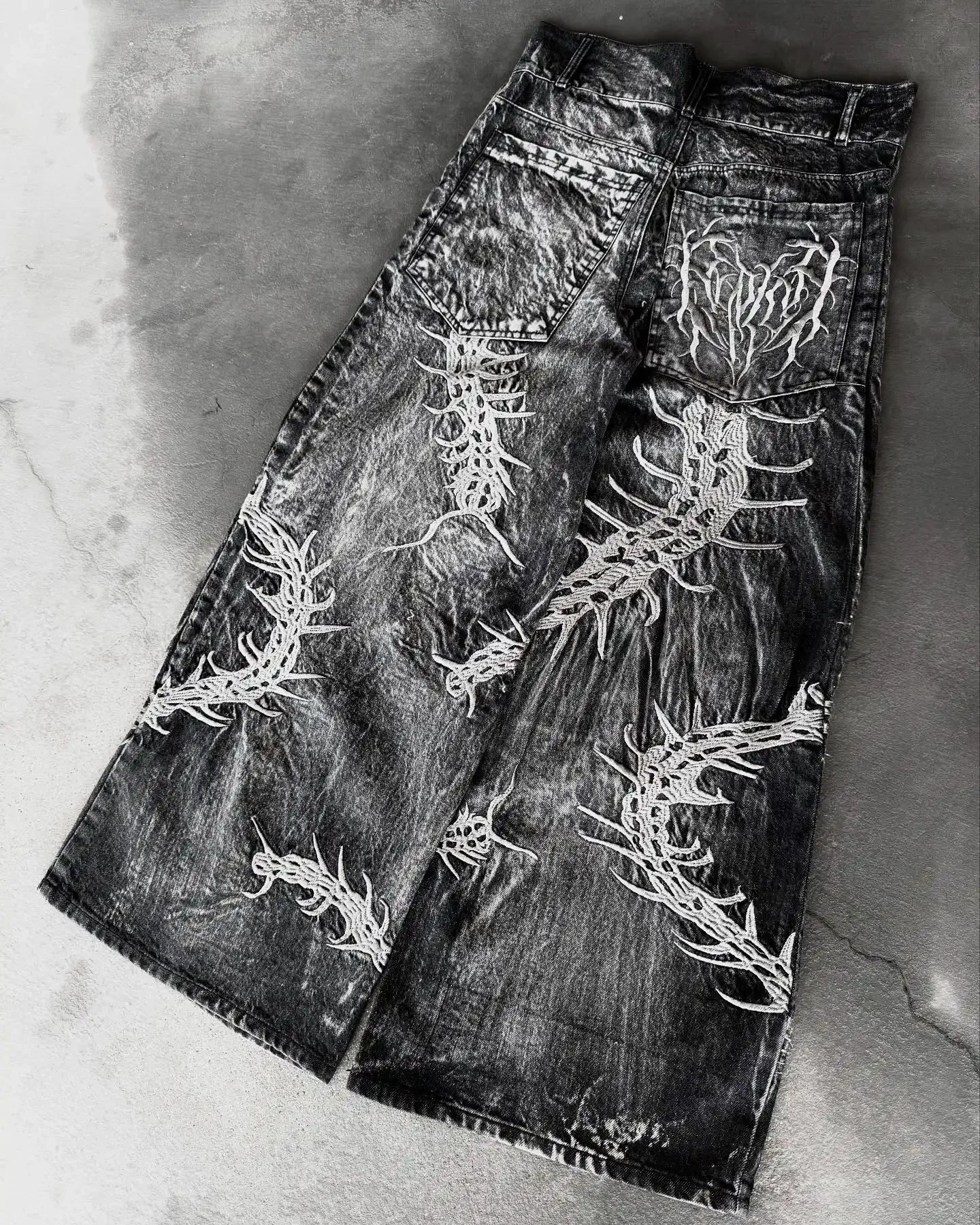 Spodnie Gothic Embroidery