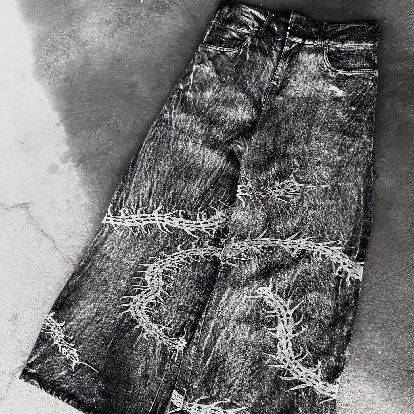 Spodnie Gothic Embroidery
