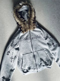 Hoodie Winter Streetwear Damen Gothic
