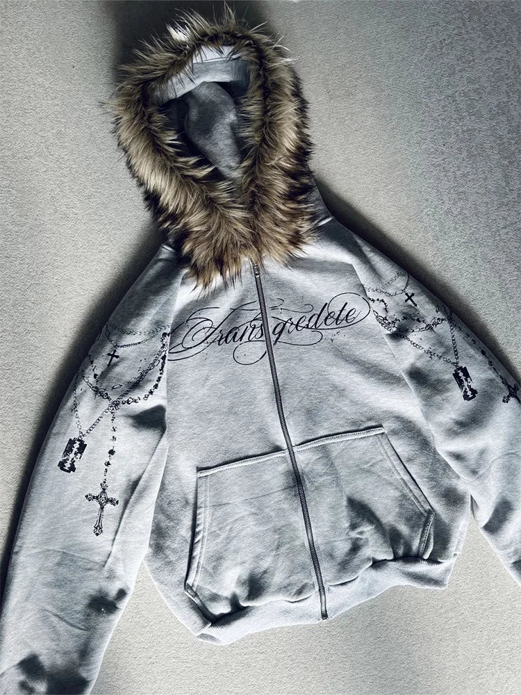 Bluza Winter Streetwear Women's Gothic