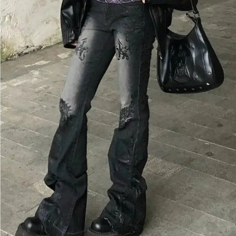 Spodnie Vintage Flora Jeans Women