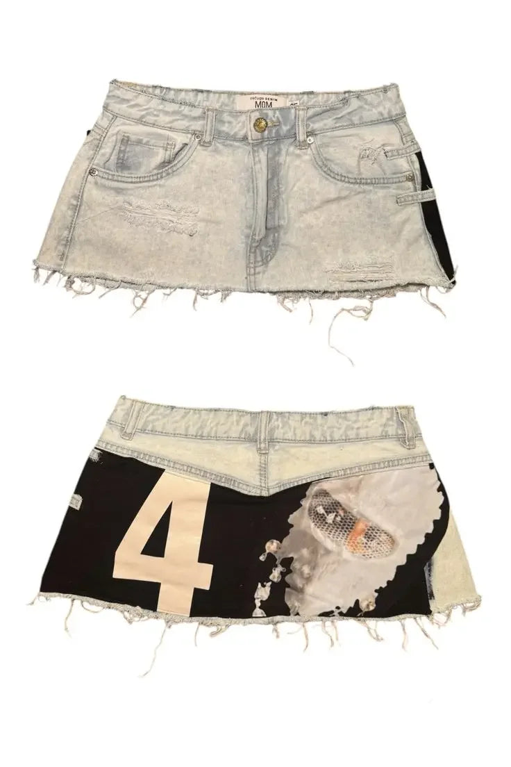 Spodenki Y2K vintage Blue Washed Shorts