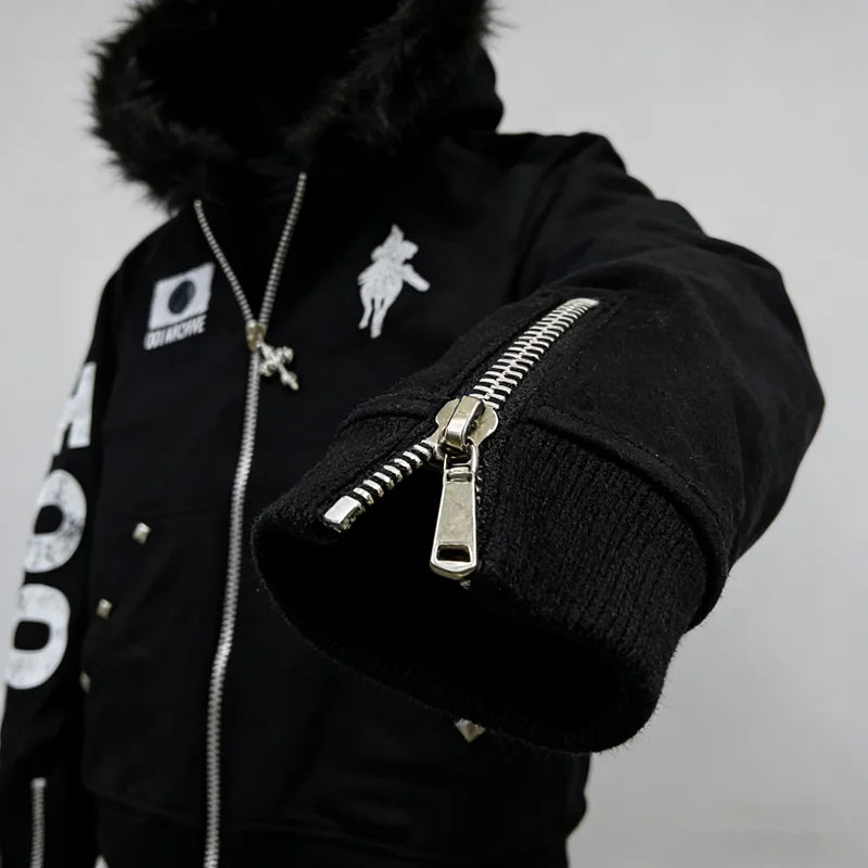 Retro Rock Kapuzenpulli