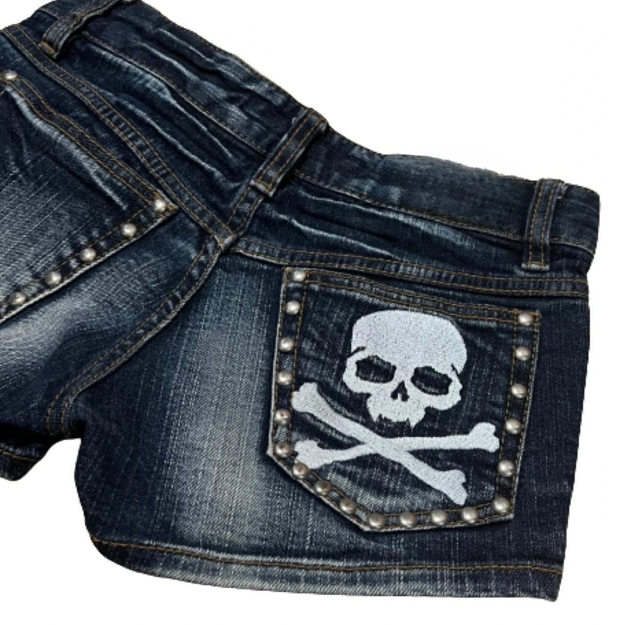 Spodenki Y2K vintage Blue Washed Shorts