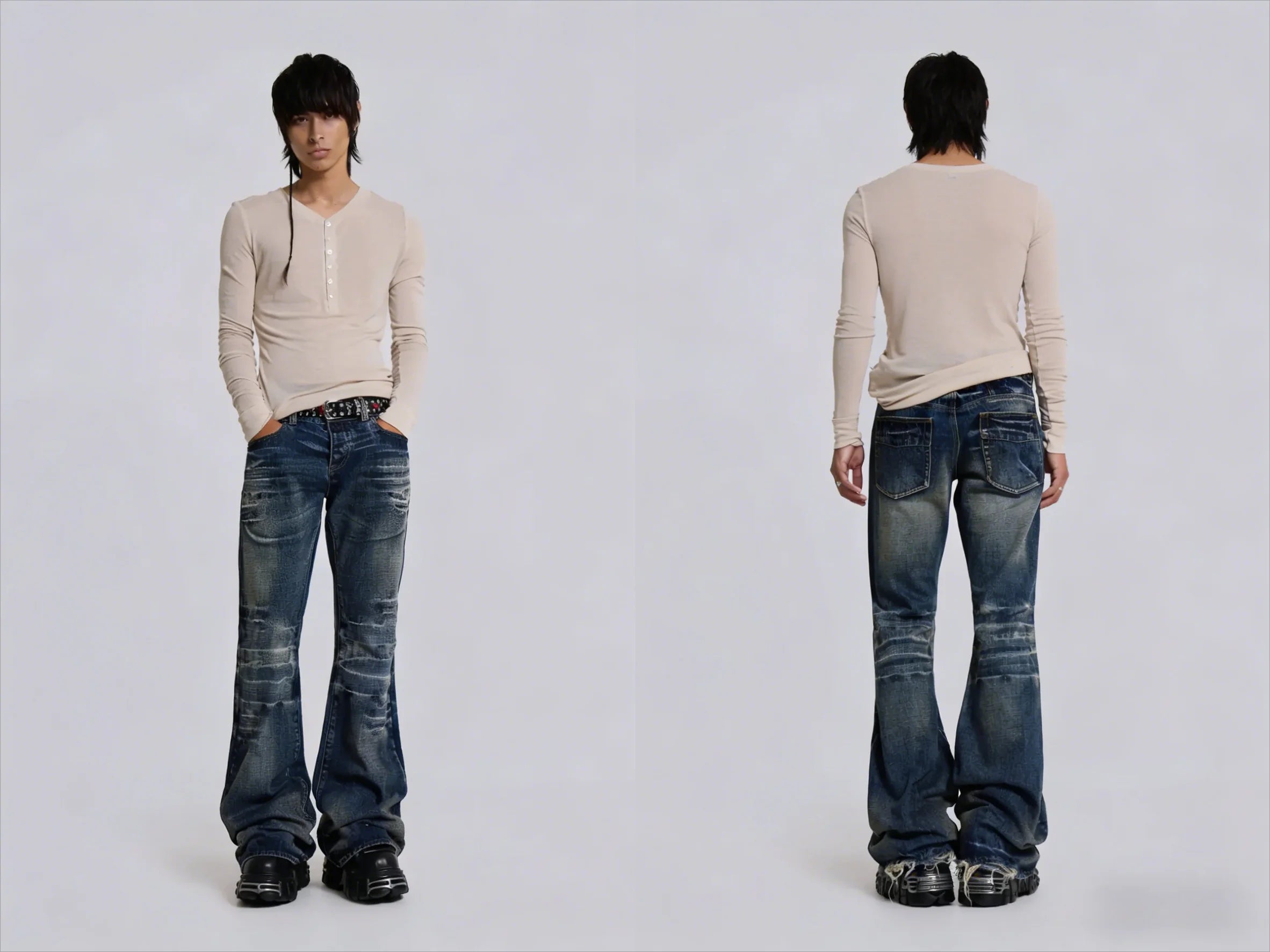 Spodnie Y2K Black Washed