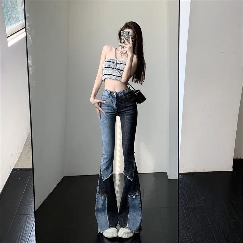 Spodnie Slim Fit Women's Long Pants Bell
