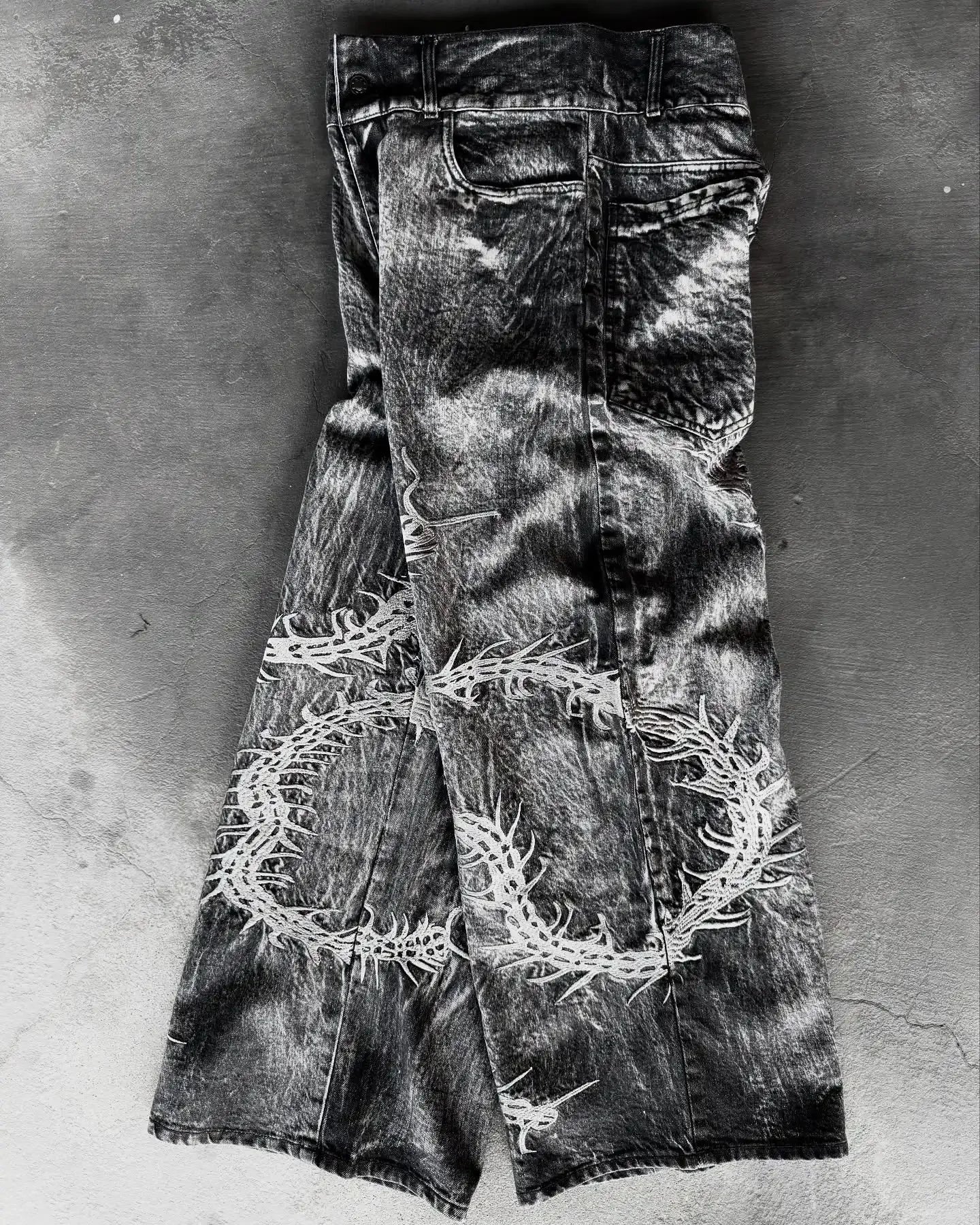 Spodnie Gothic Embroidery