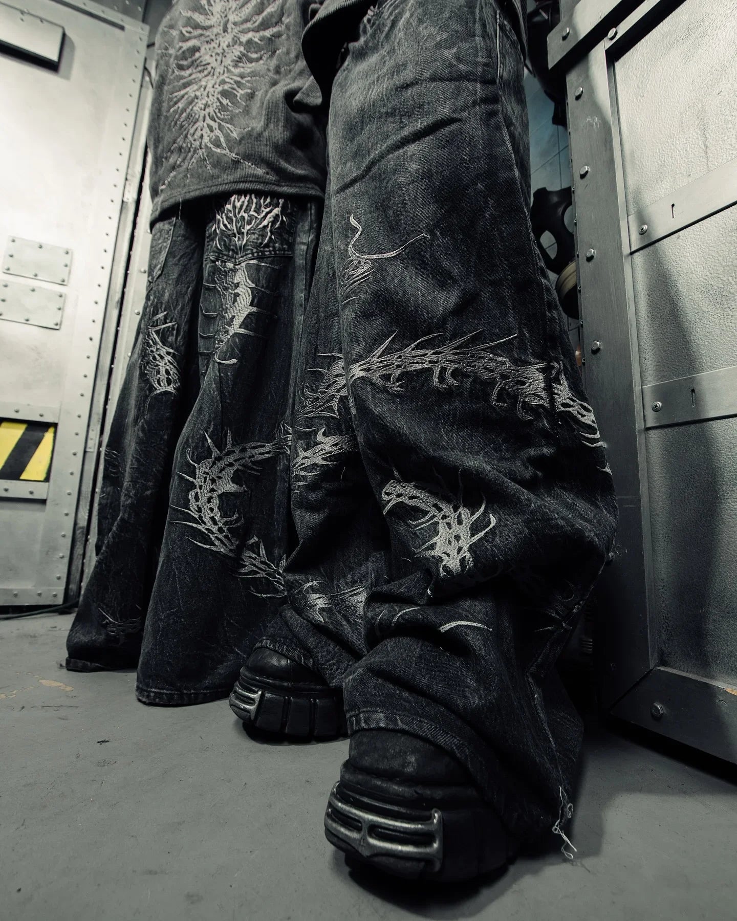Spodnie Gothic Embroidery