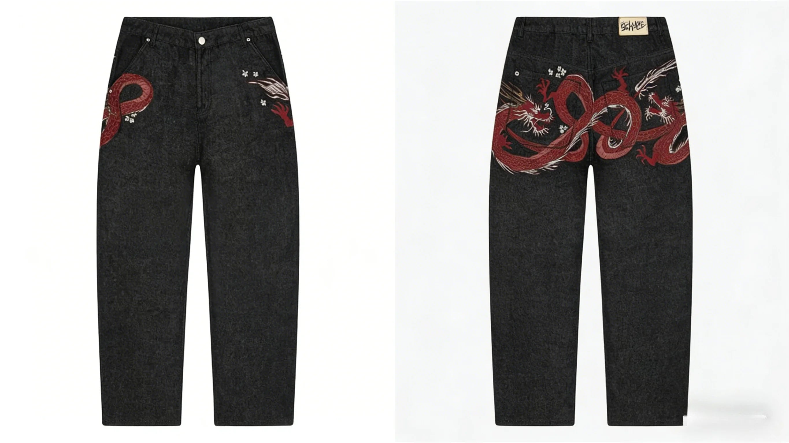 Spodnie Y2K Black Washed