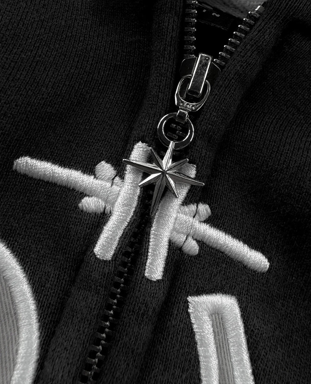 Y2k Reißverschluss-Hoodie